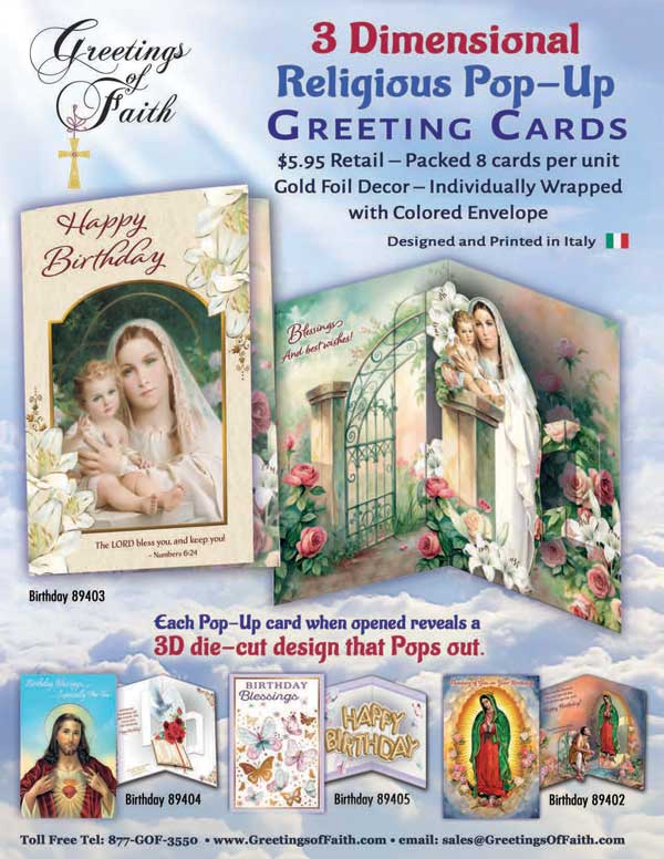 Greetings Of Faith Pop-up Greeting Cards