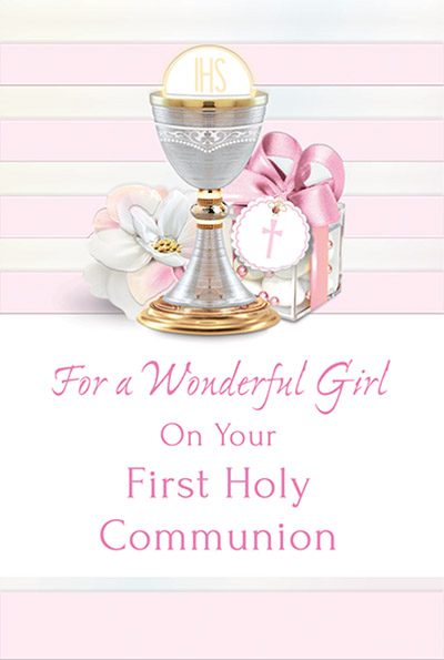 Religious Communion Daughter Card - 8" X 6" - Piccadilly Greetings - View #2