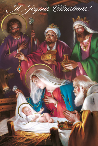 American Greetings Religiöse Weihnachtskarten – 25 Stück Mit Umschlägen & Siegeln, Traditionelle Designs